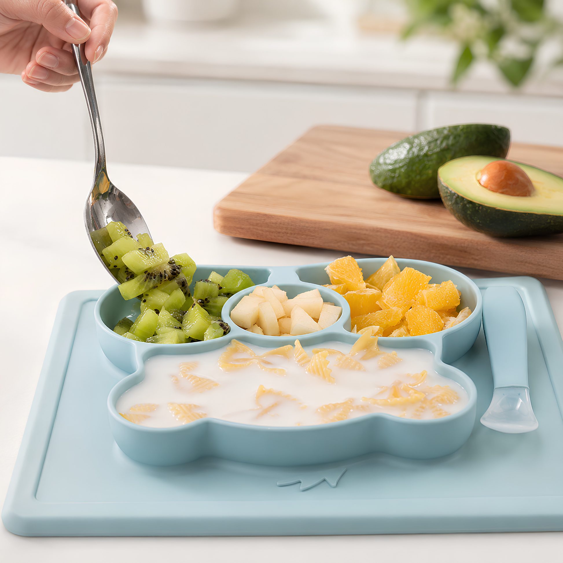 Noa Nest Silicone Table Tray Mealtime Mat
