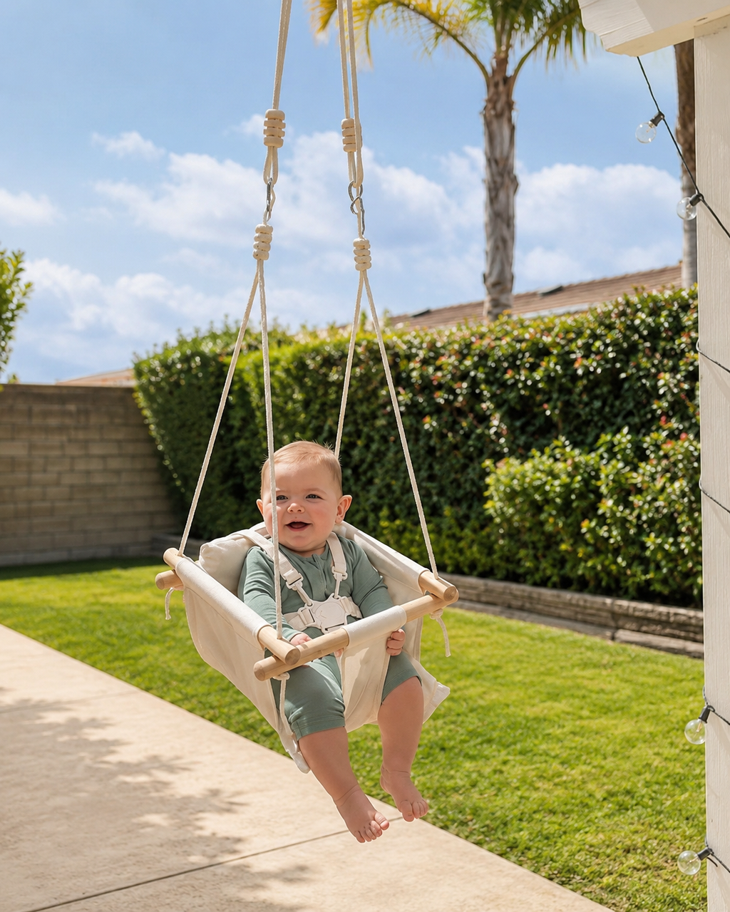 Noa Nest Canvas Baby Swing