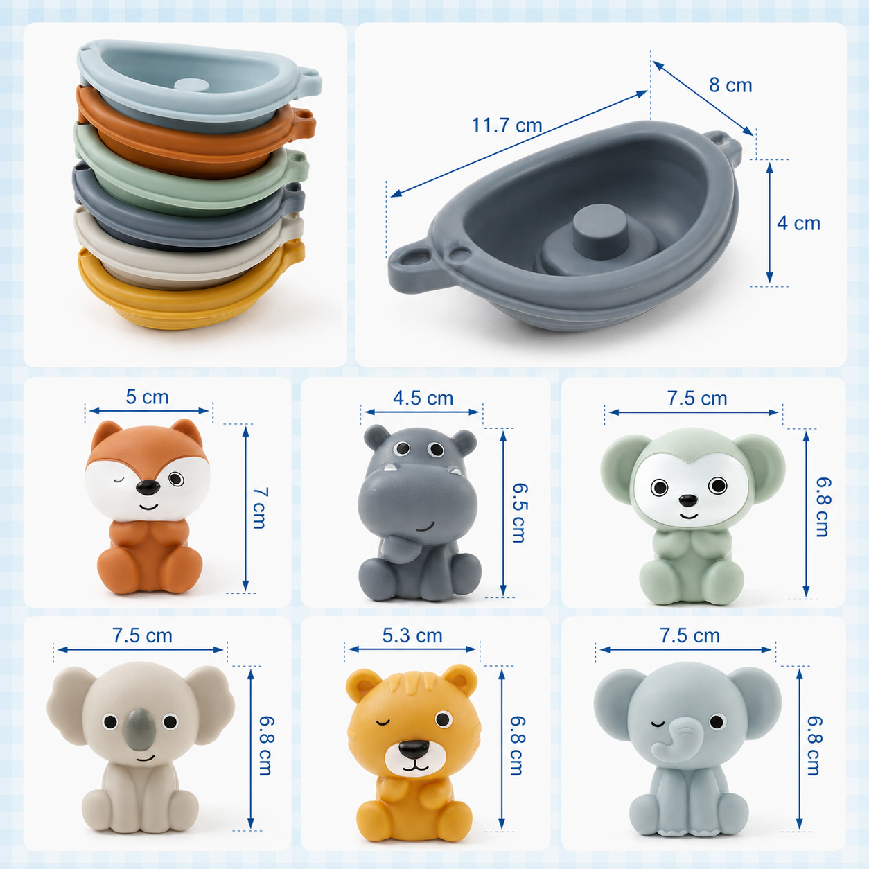 Connect & Float Animal Bath Toys Set