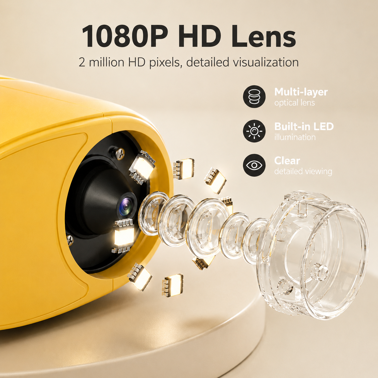 Noa Nest Portable Digital Microscope 1000x with LED Learning Camera