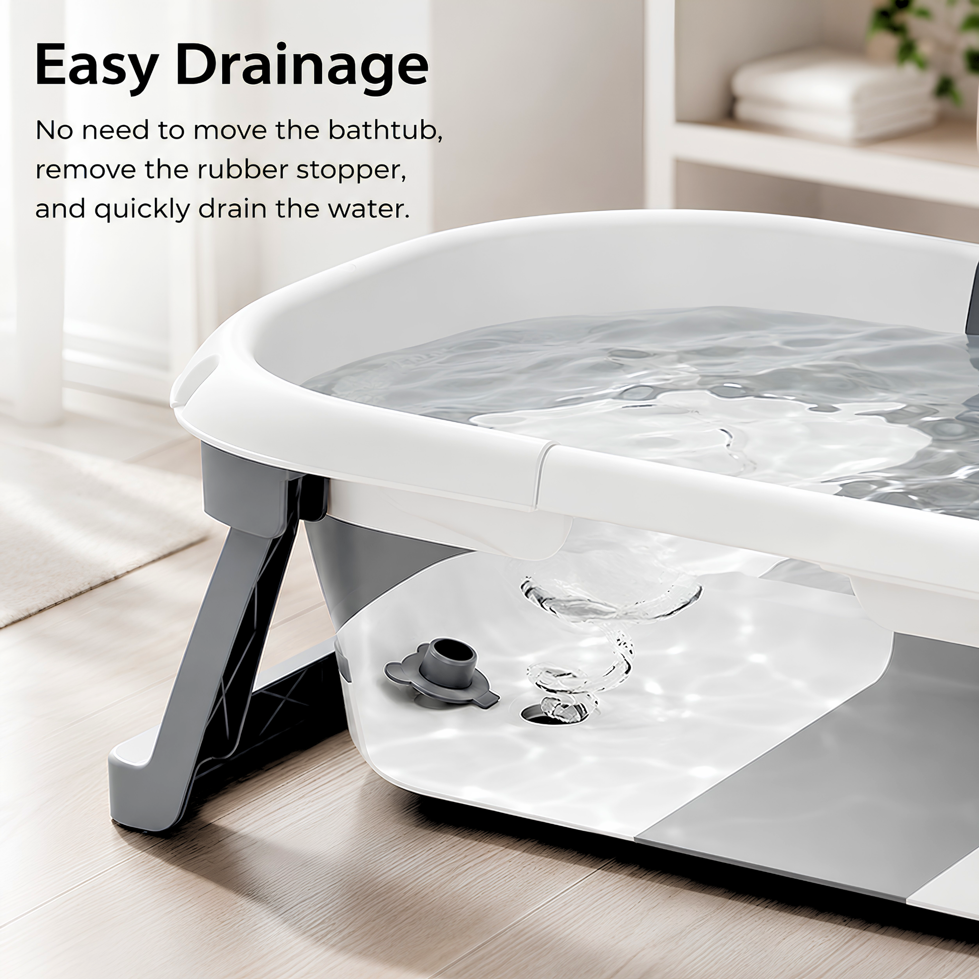 Noa Nest Foldable Baby Bath With Thermometer