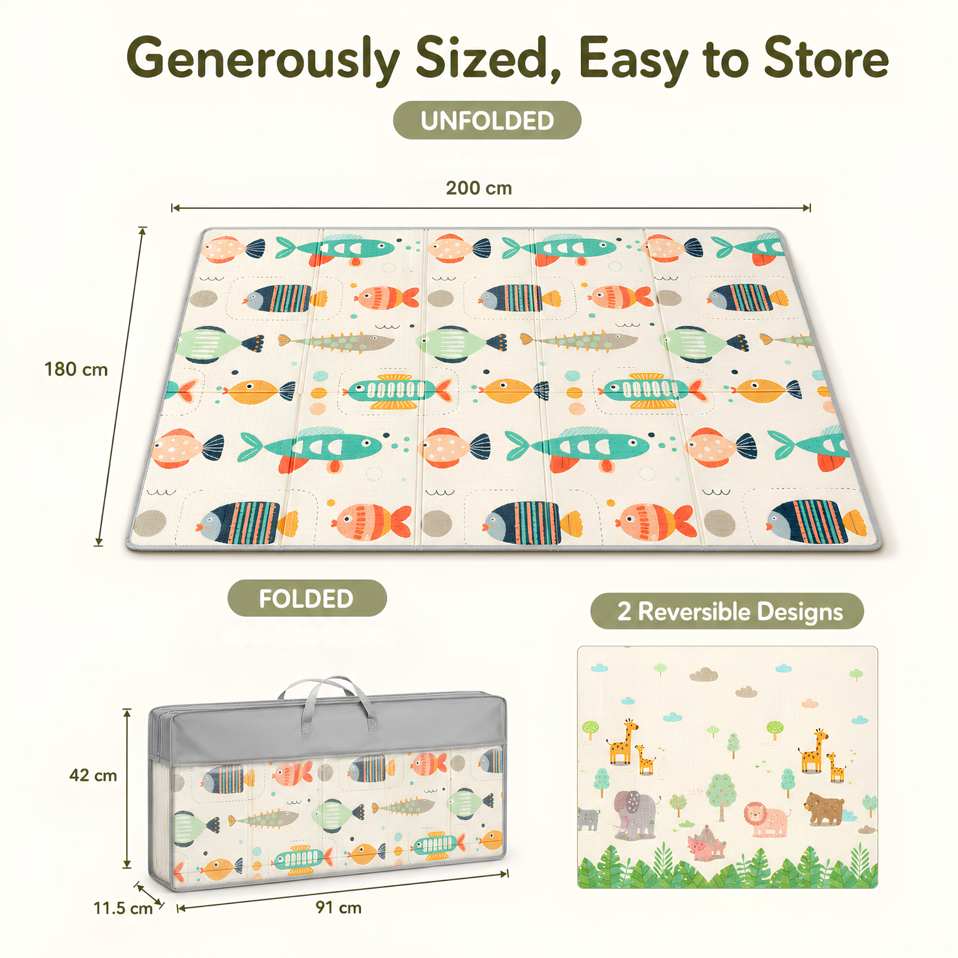 Noa Nest Foldable Baby Play Mat