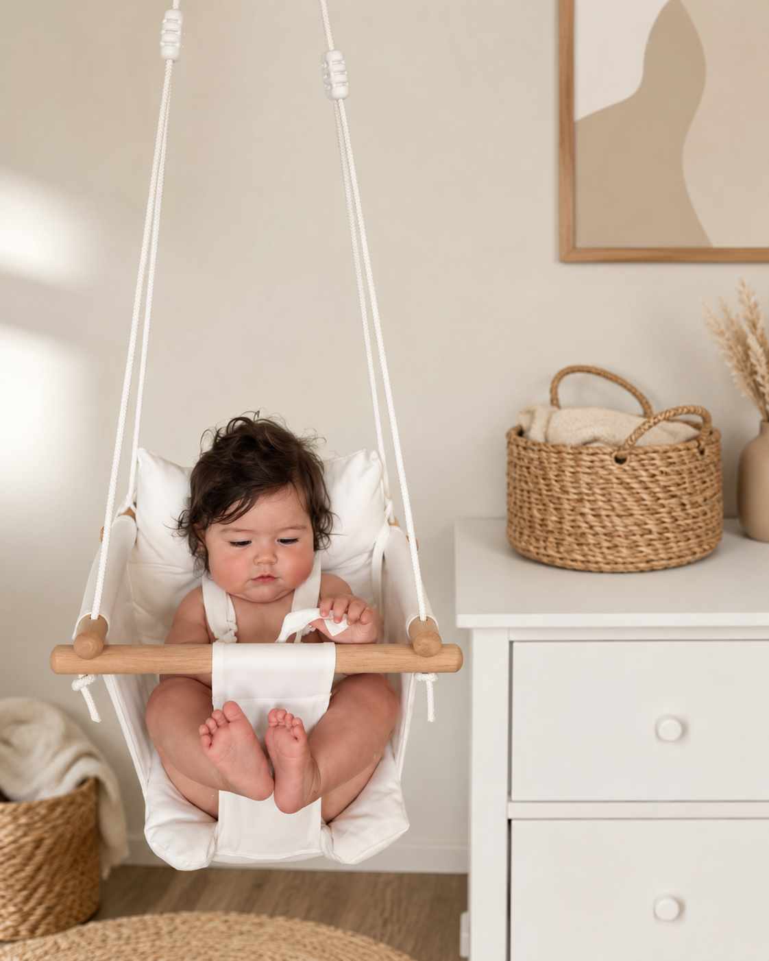 Noa Nest Canvas Baby Swing