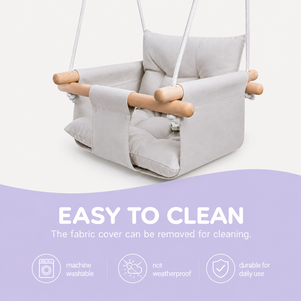 Noa Nest Canvas Baby Swing